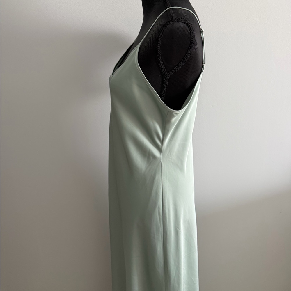 Birdy Grey Women’s Alice Matte Sage Spaghetti Straps Slip Maxi Dress L - Picture 8 of 14